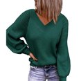 thumbnail image 1 of Suéter casual para mujer, suéter de manga larga para mujer, jersey para mujer, suéter de punto para mujer, funcionalidad inteligente, 1 of 6