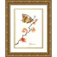 thumbnail image 1 of Shefranov, Olga 11x14 Gold Ornate Wood Framed with Double Matting Museum Art Print Titled - Butterfly III, 1 of 4