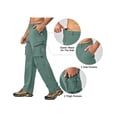 thumbnail image 4 of Little Donkey Andy Men's Quick Dry UPF 50+ Cargo Pants, Stretch Lightweight Outdoor Hiking Pants Sage S, 4 of 7