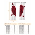 thumbnail image 6 of Happy Valentine's Day Blackout Curtains for Bedroom, Red Roses Love Heart Romantic Thermal Insulated Kitchen Drapes with Grommets, Light Blocking Window Treatment, 2 Panels 52" x 96", 6 of 7