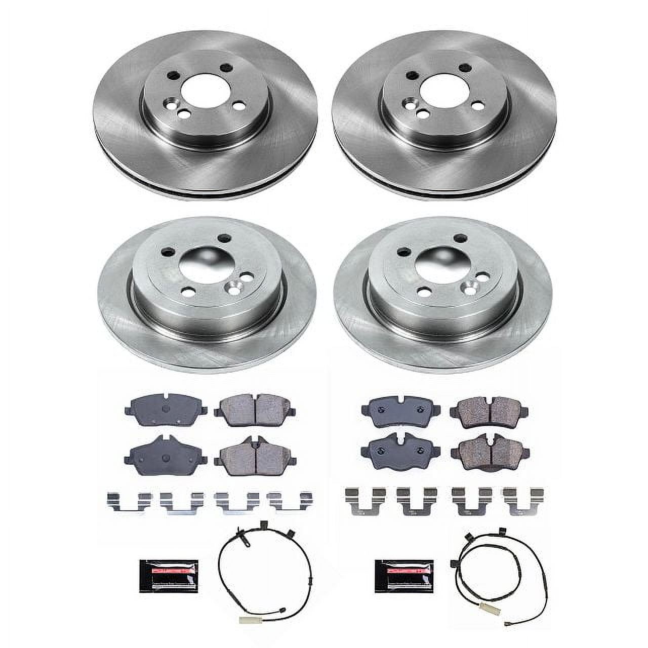 PowerStop Front and Rear Stock Replacement Brake Pad and Rotor Kit Fits: MINI COOPER Select Models KOE8915