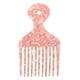 thumbnail image 1 of Peine De Diente Ancho Unique Bargains Para Hombres Mujeres Plástico Rosa, 1 of 7