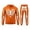 Orange, variant on Kids Halloween Skeleton 2 Piece Tracksuit Funny Scary Skull Print Hoodie Sweatshirt Matching Jogger Pants Outfits for Boy Girl 5-14 Years