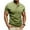 #Army Green, variant on DPTALR Men's Fashionable Solid Color Henley T-Shirt,Short Sleeve Round Neck,Half Button Pocket,Regular Fit,Navy, XL