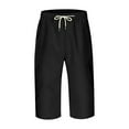 thumbnail image 3 of TrendOFT Mens Cargo Shorts Relaxed Fit Lightweight Casual Work Shorts for Men with 4 Pockets No Lining Black S, 3 of 9