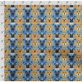 thumbnail image 4 of Soimoi Dog Printed, Cotton Fleece, Fabric by The Yard Sewing DIY Stretch Fabric 56 Inches Wide, WarmFabric for Hats, Coats, Gloves, Blankets, Blue, 4 of 5