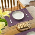 thumbnail image 7 of Sm:)e Purple Placemats 12 x 18 Inch Set of 4, Seasonal Washable Kitchen Dining Table Decoration for Home Party, 7 of 7