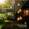 thumbnail image 2 of Waterproof Solar Halloween Multi-Branch Stake Lights, Ghost Pumpkin Garden Pathway Lights, Outdoor Decorative LED Lamp for Yard, Walkway, Patio, Lawn & Holiday Display, A, 2 of 6