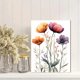 thumbnail image 2 of Qisvanset 12x16 Inch Pink Wildflower Nursery Canvas Wall Art, Watercolor Flower Print Girl Room Wall Decor, 2 of 8