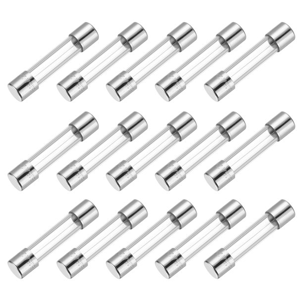 Fusible de vidrio Uxcell 3.15A 250V 5x20mm Fusible de retardo de tiempo UL listado Fusible de acción lenta para electrodomésticos (Paquete de 15)