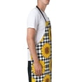 thumbnail image 3 of Picia Sunflowers Waterproof Apron for Unisex Adult - Adjustable Bib Apron with Pockets, Ideal for Cooking, Gardening, Painting, and Household Chores, 3 of 9