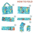 thumbnail image 6 of LotFancy 2 Pcs Large Capacity Shopping Bags with Pouch,  Reusable and and Foldable Grocery Bags, 6 of 9