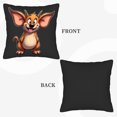 thumbnail image 6 of Set of 2 18x18in Throw Pillow Covers - Whimsical Cartoon Dog Design for Couch Bed Car - Cheerful & Playful Decorative Cushion Cases, 6 of 8