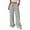 Light Gray #009, variant on Womens Palazzo Pants Summer Fashion 2026 High Waisted Wide Leg Drawstring Flowy Beach Trousers with Pockets Coffee M