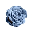 thumbnail image 2 of Rose Flower Hair Claw Clip - Large Camellia Satin Fabric Hair Accessories, Elegant Solid Color Floral Jaw Clip, Strong Hold Non Slip Grip, Fancy Twist up Style, Wedding Prom Party Makeup Organizers, 2 of 9