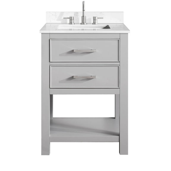 Avanity BROOKS-VS25-CG-E Brooks 24" Free Standing Single Basin Vanity Set - Grey
