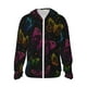 thumbnail image 1 of Fotbe Butterfly Chaqueta con Protección Solar UPF 50+ para Hombre y Mujer, Camisa con Capucha y Bolsillos-X-Large, 1 of 7