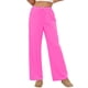 thumbnail image 1 of Amzcrzy Pantalones Mujer A Rayas Informales Cintura Alta Cordón Elástico Tipo Bóxer Cómodos Holgados Anchos Con Bolsillos Tallas S-2XL Rosa, 1 of 8