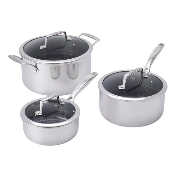 Henckels Paradigm Ceramic 6-pc Stainless Steel Dual Performance Pot Set