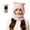 Pink, variant on Winter 3 in 1 Bear Ski Mask, Face Cover and Neck Warmer Design, Cute Bear Ear Fleece Beanie for Women, Outdoor Activities, Skiing, Hiking and Winter Travel