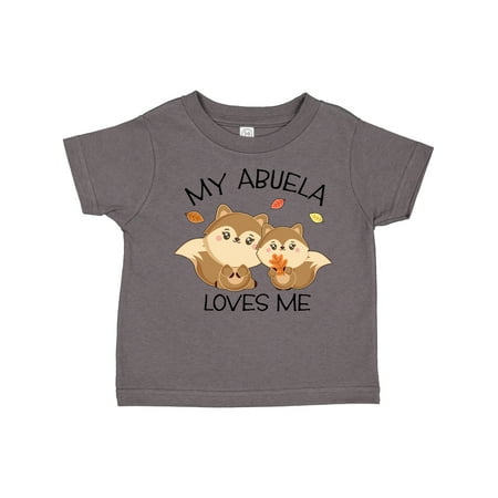 

Inktastic My Abuela Loves Me with Cute Squirrels in Autumn Gift Toddler Boy or Toddler Girl T-Shirt
