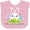 AD-Pink, variant on My First Easter Cute Bunny with Eggs Boys or Girls Baby Bib