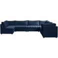 thumbnail image 1 of Meridian Furniture Jacob Navy Velvet Modular Sectional, 1 of 9