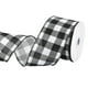 thumbnail image 1 of Cinta de cuadros Uxcell de 2.5" x 10 yardas con borde alambrado para envolver regalos en negro, 1 of 6