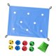 thumbnail image 5 of Juego de trabajo en equipo con lona perforada, juego interactivo de trabajo en equipo al libre, actividades de ejercicio para parques, gimnasios, azul cielo, 5 of 8