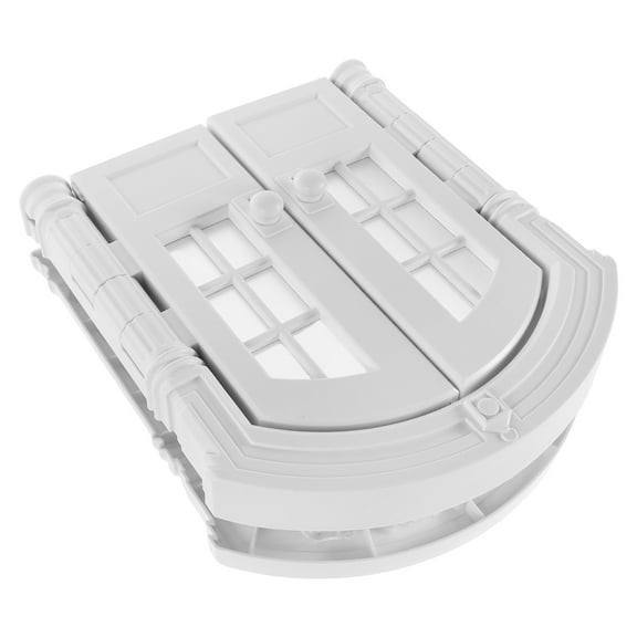 WEAVILUX Durable White Cat Flap Tunnel for Indoor and Outdoor Use Easy Installation Plastic 8.5 x 9.5 Inches