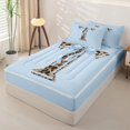 thumbnail image 2 of Homewish Girls Initial T Leopard Print Zipper Twin Comforter Sets with Fitted Sheet and 2 Pillowcases,Teens Kawaii Ribbon Bowknot Zipper Bedding Set,4-Piece, 2 of 6