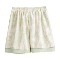 Agkizg Fall Women's Plus Size Pajamas Shorts,Women Cotton Pajamas Shorts Soft Sleepwear Bottom Shorts Loose Home Shorts Lightweight Loungewear Shorts