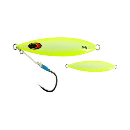 UPC: 9351482005085 | Nomad Gypsy Jig 80g – 3oz Chartreuse White Glow