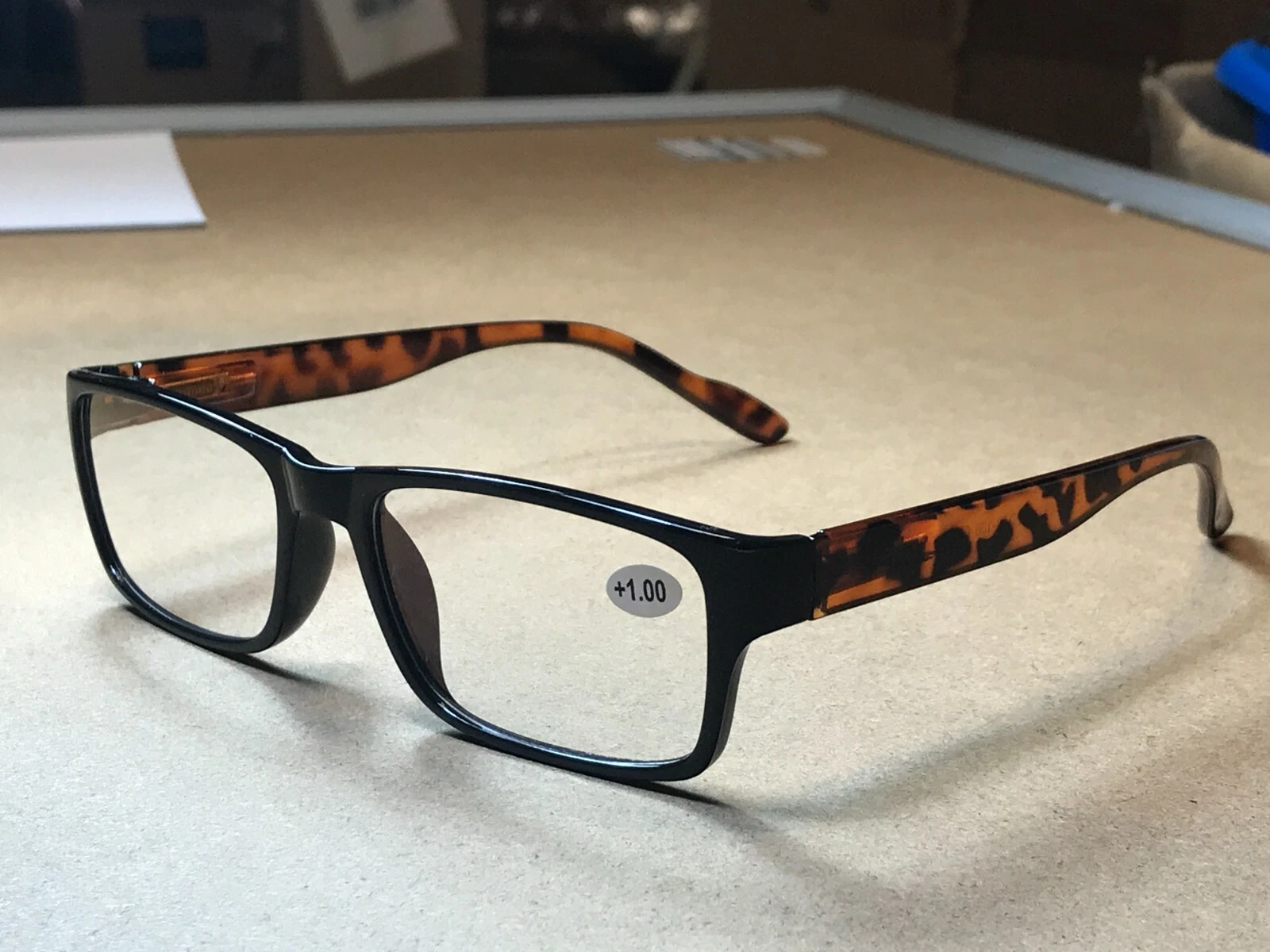 10 Packs Unisex Square Frame Blue Light Blocking Computer Reading Glasses Readers for Men Women +1.00