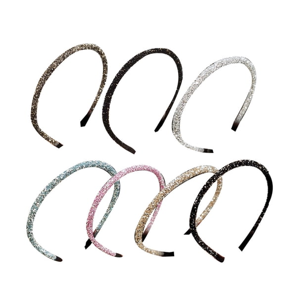 SOPOTUTU 7-Piece Colorful Rhinestone Hairbands for Women and Girls, Party Hair Accessories and Stylish Hair Decorations