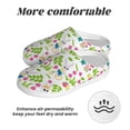 thumbnail image 6 of Rateoe Happy Easter Print Women's Men's Cotton Knit Slippers Lightweight Memory Foam Indoor House Shoes with Anti-Skid Sole-37/38, 6 of 7
