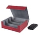 thumbnail image 3 of Caja de baraja de cartas coleccionables, juguete de colección, duradera, capacidad para 1800 cartas rojo y gris, 3 of 9