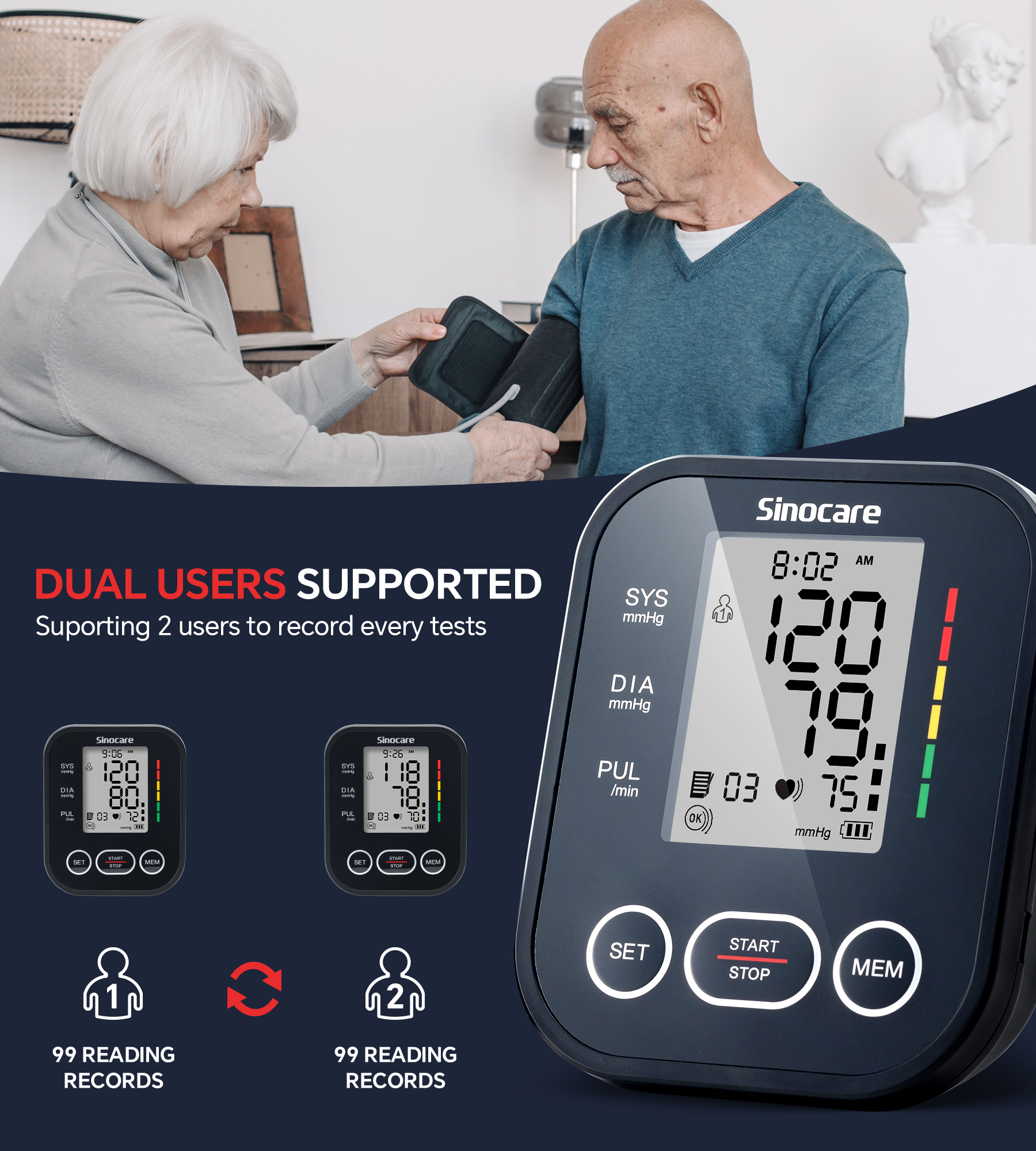 Sinocare Upper Arm Blood Pressure Monitor photo 2