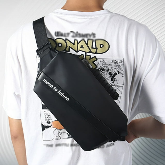 Boovnll Sac à Bandoulière pour Hommes Femmes, Grande Capacité Mode Portable Léger Sac à Bandoulière Mode, Sac de Poitrine Polyvalent pour Randonnée, Camping, Voyage, Sac à Dos, Sac à Bandoulière