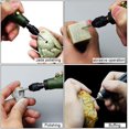thumbnail image 4 of 90 piezas de fresas de diamante, vástago de 3 mm, grano 120, broca para muela, grabado, talla de diamante, herramienta de perforación, pulido, desbarbado para piedra de vidrio Sailing  Electrónica, 4 of 5