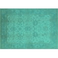 thumbnail image 1 of Ahgly Company Indoor Rectangle Oriental Turquoise Blue Industrial Area Rugs, 7' x 9', 1 of 4