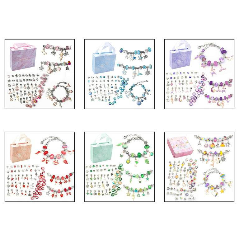 Bracelet Making Kit For Girls, Charm Bracelets Kit With Beads, Jewelry  Charms, Bracelets For Diy Craft, Jewelry Gift For Teen Girls