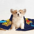 thumbnail image 4 of Yiaed PLANETA EN FORMA DE PIZZA Print Dog Blankets-Cat Blanket Washable for Couch Protection,Puppy Blanket, Soft Plush Reversible Throw Furniture Protector-Medium, 4 of 8