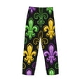 thumbnail image 3 of Lsque Mardi Gras1 Print Men's Pajama Pants, Lounge Pant - Comfortable Home Wear,Elastic Waistband, Stylish Design-X-Large, 3 of 9
