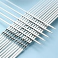 thumbnail image 4 of 50 X Metal Skewers 35Cm Barbecue Bbq Meat Vegetable Kebab Shish Kitchen, 4 of 6
