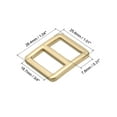 thumbnail image 2 of Uxcell 3/4 Inch Tri-Glide Slide Buckles, 10 Pack Metal Webbing Strap Fastener for Backpack Bag Belt, Gold, 2 of 5