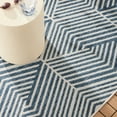 thumbnail image 6 of NICOLE MILLER NEW YORK Patio Country Ombre Geo Indoor Outdoor Area Rug, UV Fade Resistant, Low Pile, Navy Blue/Cream, 9'2"x12'5", 6 of 10