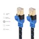 thumbnail image 3 of Matsuzay 10Gbps Cat7 Red LAN PVC plano Internet Cable Ethernet Cable Línea alámbrica PC Enrutador inalámbrico NAS Cables de audio/vídeo TYPE5 20M, 3 of 6