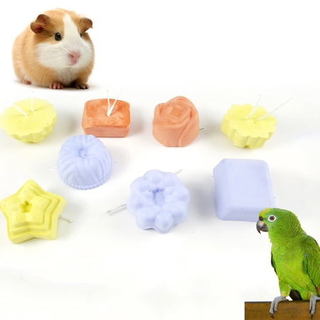 Besufy Chinchilla Chewing Toy,Hamster Chinchilla Small Animal Parrot Calcium Teeth Grinding Stone Chewing Toy
