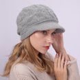 thumbnail image 5 of Yoyauz Women's Winter Knit Hats, Winter Brim, Beanies, Women's Casual Beanies, with Sunhat, Warm Newsboy Skull Hat, 5 of 6